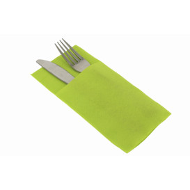 Pocket Fold Paper Napkins Pistachio 40x40cm (30 Units) 