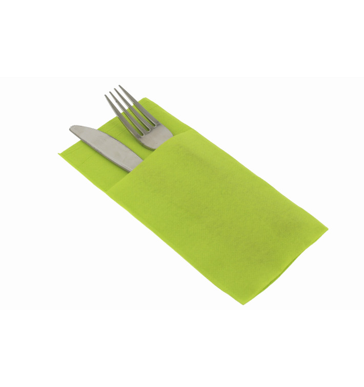 Pocket Fold Paper Napkins Pistachio 40x40cm (960 Units) Pocket Fold Paper Napkins Pistachio 40x40cm (960 Units)
