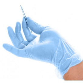 Vinyl Gloves Blue Size L (100 Units)