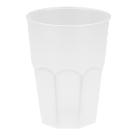 Plastic Cup PP "Frost" White 350ml (20 Units)
