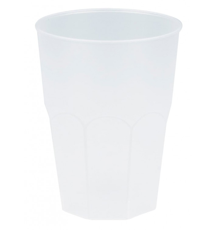 Plastic Cup PP "Frost" White 350ml (20 Units) 
