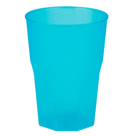 Plastic Cup PP "Frost" Turquoise 350ml (20 Units) 