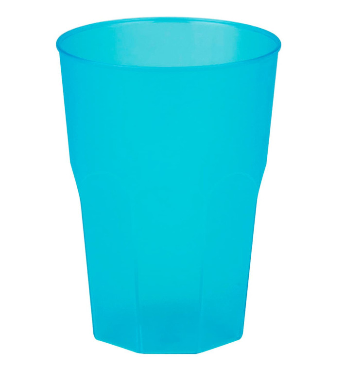 Plastic Cup PP "Frost" Turquoise 350ml (20 Units) Plastic Cup PP "Frost" Turquoise 350ml (20 Units)