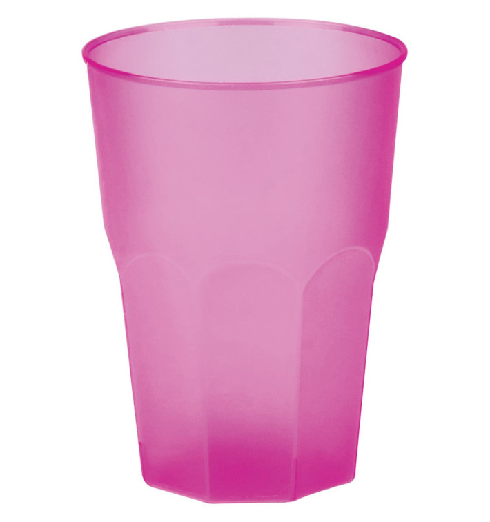 Plastic Cup PP "Frost" Fuchsia 350ml (20 Units) Plastic Cup PP "Frost" Fuchsia 350ml (20 Units)