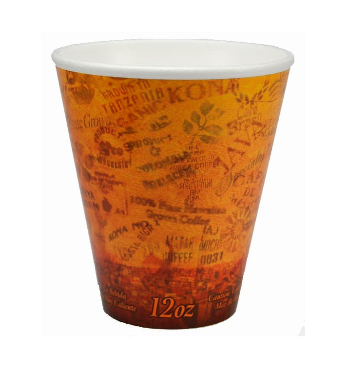 Foam Cup Fusion "Escape" 12Oz/355ml Ø9,4cm (25 Units) Foam Cup Fusion "Escape" 12Oz/355ml Ø9,4cm (25 Units)
