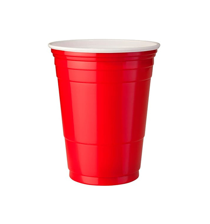 Plastic Cup PS Red American Party 470ml (50 Units) Plastic Cup PS Red American Party 470ml (50 Units)