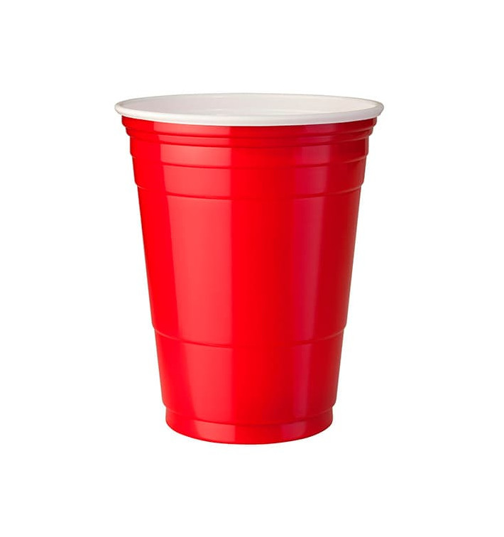 Plastic Cup PS Red American Party 360ml (1000 Units) Plastic Cup PS Red American Party 360ml (1000 Units)