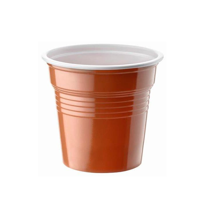 Plastic Shot PS Two Tones Brown 80ml Ø5,7cm (50 Units) Plastic Shot PS Two Tones Brown 80ml Ø5,7cm (50 Units)