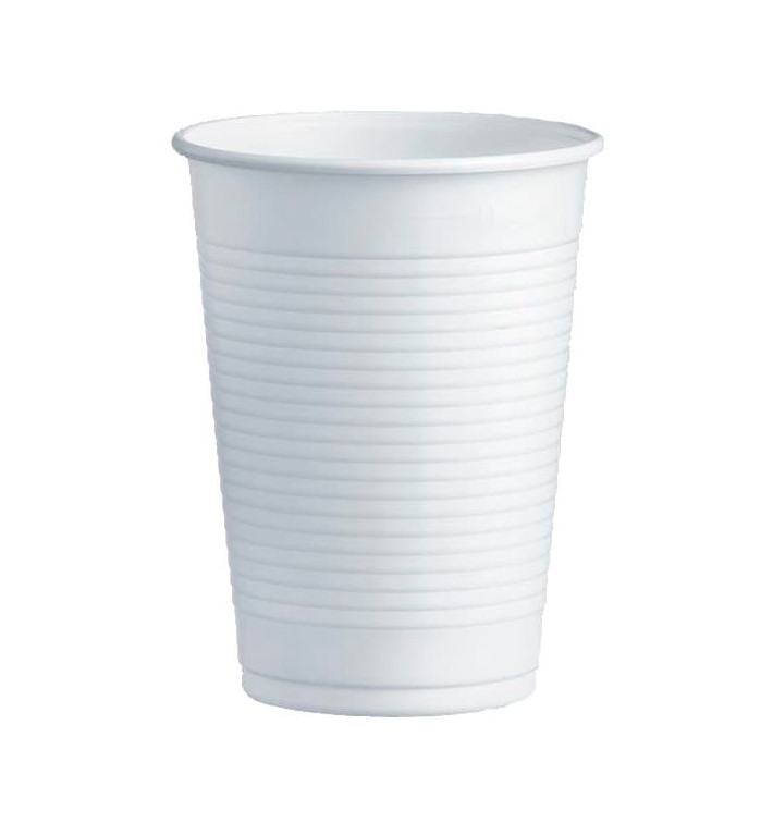 Plastic Cup PS White 230ml Ø7,0cm (100 Units) Plastic Cup PS White 230ml Ø7,0cm (100 Units)