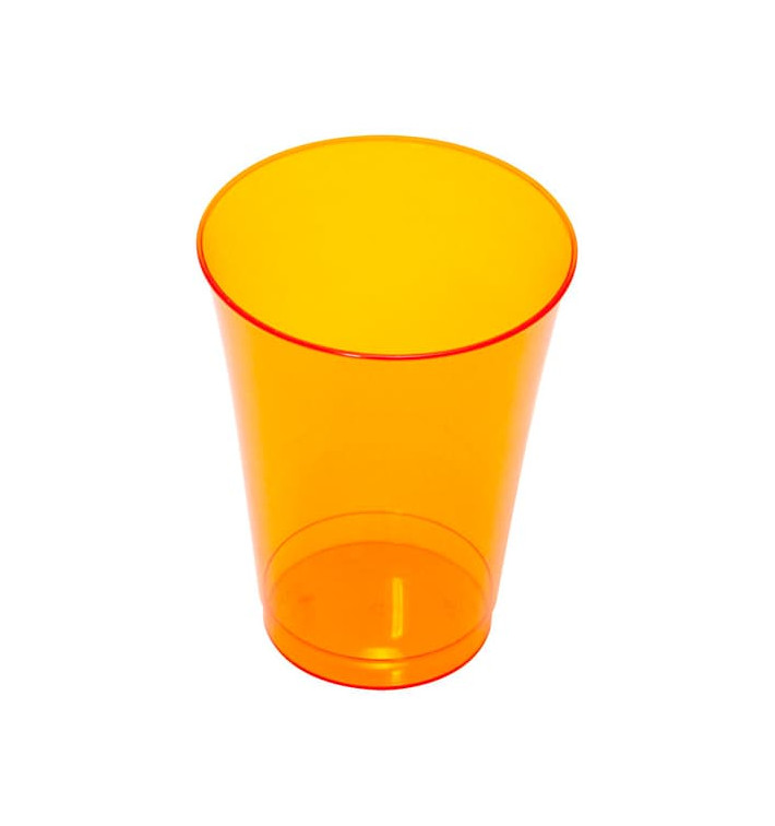Plastic Cup PS Injection Moulding Orange 230 ml (10 Units) Plastic Cup PS Injection Moulding Orange 230 ml (10 Units)