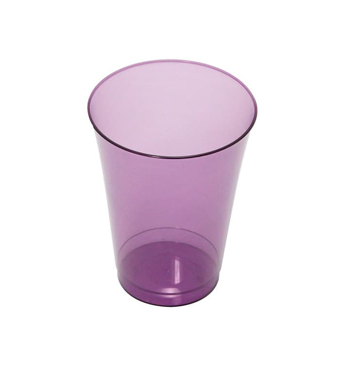 Plastic Cup PS Injection Moulding Eggplant 230 ml (150 Units) Plastic Cup PS Injection Moulding Eggplant 230 ml (150 Units)