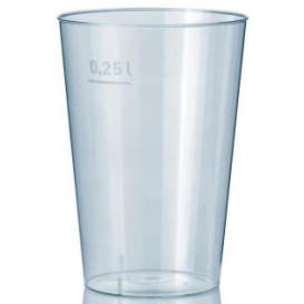 Plastic Cup PS Clear 250 ml (50 Units)