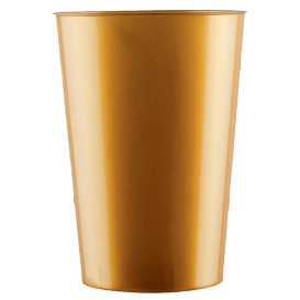 Plastic Cup PS "Moon" Gold 230ml (35 Units) 