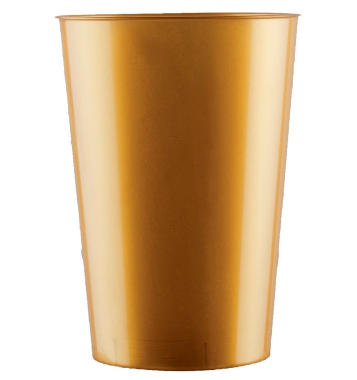 Plastic Cup PS "Moon" Gold 230ml (700 Units) Plastic Cup PS "Moon" Gold 230ml (700 Units)