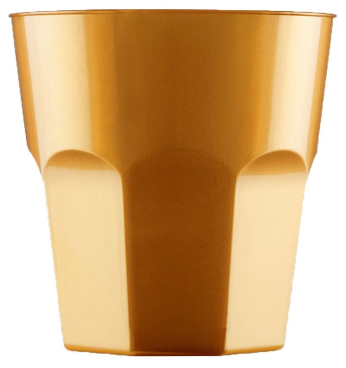 Plastic Cup for Cocktail PS Gold Ø7,3cm 220ml (50 Units) Plastic Cup for Cocktail PS Gold Ø7,3cm 220ml (50 Units)