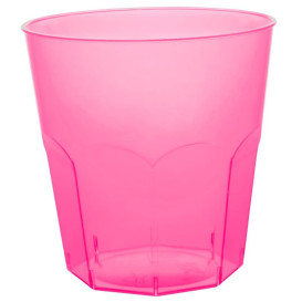 Plastic Cup PS Fuchsia Clear Ø7,3cm 220ml (50 Units) 