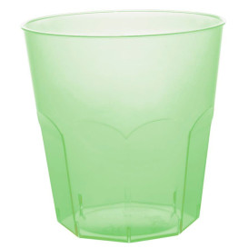 Plastic Cup PS Lime Green Clear Ø7,3cm 220ml (1000 Units)