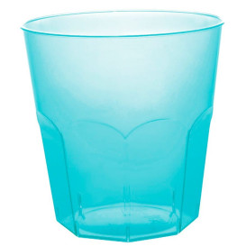 Plastic Cup PS Turquoise Clear Ø7,3cm 220ml (1000 Units)