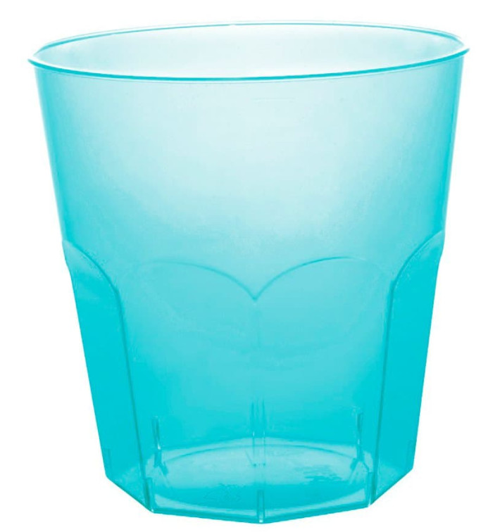 Plastic Cup PS Turquoise Clear Ø7,3cm 220ml (50 Units) Plastic Cup PS Turquoise Clear Ø7,3cm 220ml (50 Units)