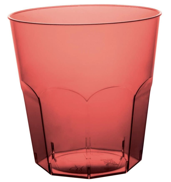 Plastic Cup PS Burgundy Clear Ø7,3cm 220ml (50 Units) Plastic Cup PS Burgundy Clear Ø7,3cm 220ml (50 Units)