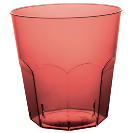 Plastic Cup PS Burgundy Clear Ø7,3cm 220ml (1000 Units)