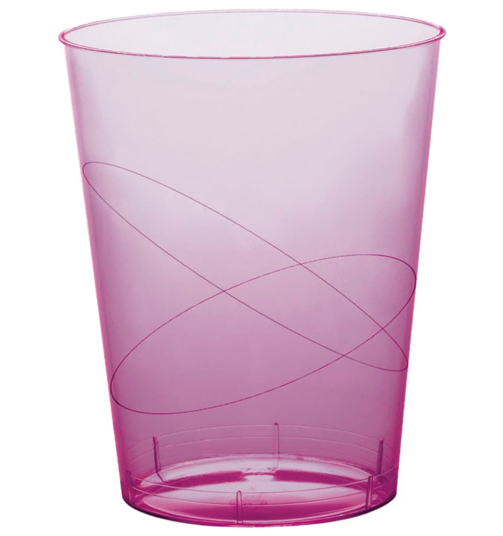 Plastic Cup PS "Moon" Lilac Clear 350ml (400 Units) Plastic Cup PS "Moon" Lilac Clear 350ml (400 Units)