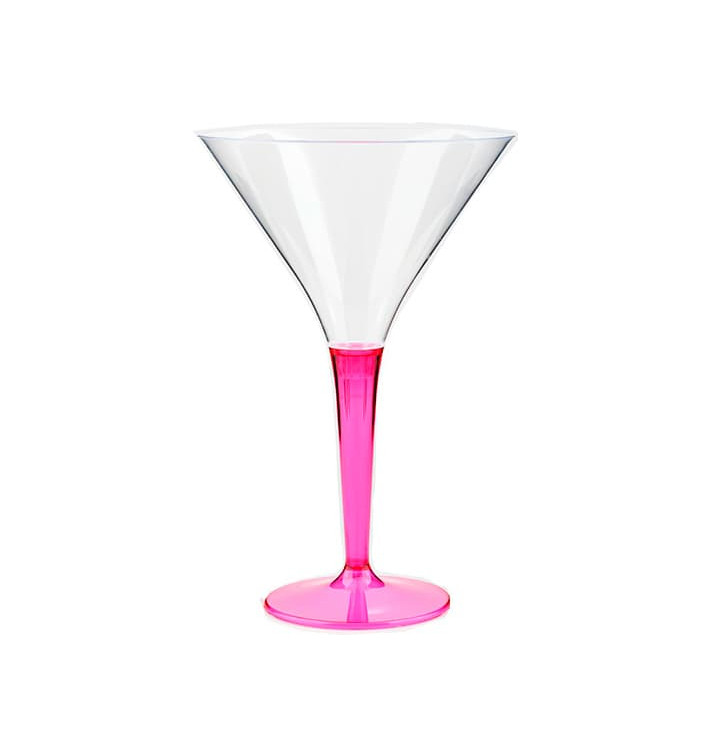 Plastic Stemmed Glass Cocktail Raspberry 100 ml (48 Units) Plastic Stemmed Glass Cocktail Raspberry 100 ml (48 Units)