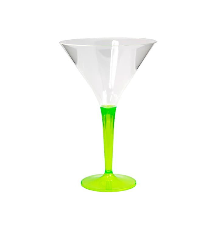 Plastic Stemmed Glass Cocktail Green 100 ml (6 Units) Plastic Stemmed Glass Cocktail Green 100 ml (6 Units)