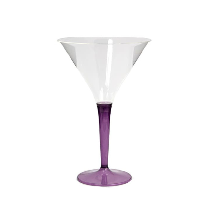 Plastic Stemmed Glass Cocktail Eggplant 100 ml (48 Units) Plastic Stemmed Glass Cocktail Eggplant 100 ml (48 Units)