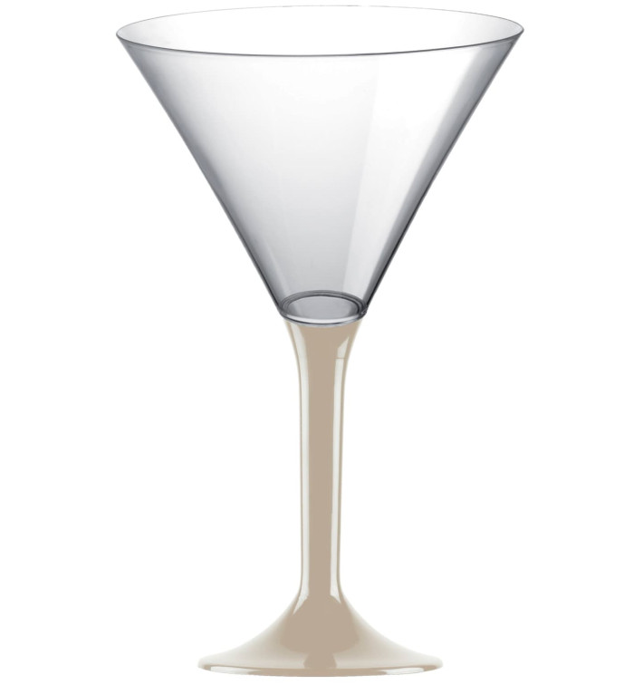 Plastic Stemmed Glass Cocktail Beige 185ml 2P (40 Units) Plastic Stemmed Glass Cocktail Beige 185ml 2P (40 Units)