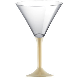 Plastic Stemmed Glass Cocktail Cream 185ml 2P (200 Units)