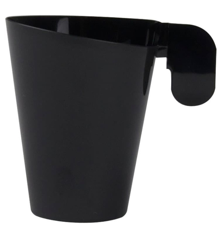 Plastic Cup "Design" Black 155ml (12 Units) Plastic Cup "Design" Black 155ml (12 Units)
