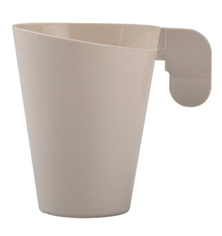 Plastic Cup "Design" Cream 72ml (12 Units) 