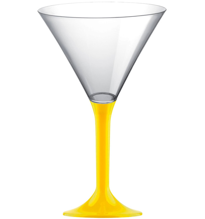 Plastic Stemmed Glass Cocktail Yellow 185ml 2P (200 Units) Plastic Stemmed Glass Cocktail Yellow 185ml 2P (200 Units)