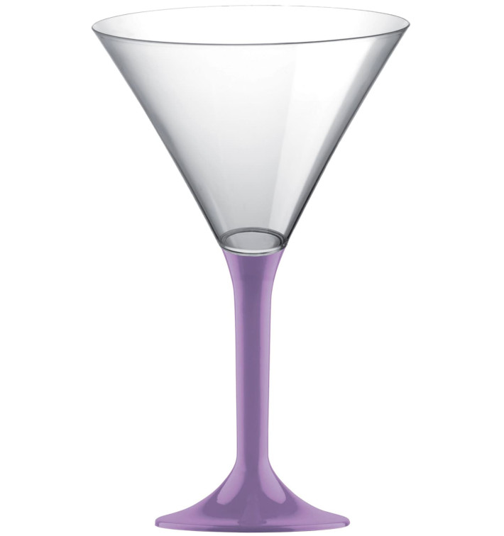 Plastic Stemmed Glass Cocktail Lilac 185ml 2P (40 Units) Plastic Stemmed Glass Cocktail Lilac 185ml 2P (40 Units)