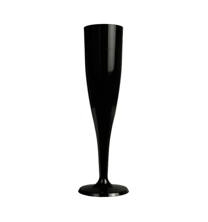Plastic Flute Sparkling Wine Black 115ml 1P (6 Units) Plastic Flute Sparkling Wine Black 115ml 1P (6 Units)