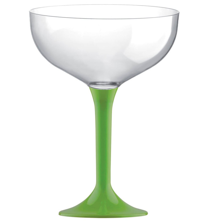Plastic Stemmed Flute Lime Green 200ml 2P (200 Units) Plastic Stemmed Flute Lime Green 200ml 2P (200 Units)