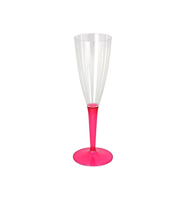 Plastic Stemmed Flute Sparkling Wine Raspberry 100ml (72 Units) Plastic Stemmed Flute Sparkling Wine Raspberry 100ml (72 Units)