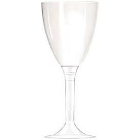 Plastic Glass Wine Clear 130ml (10 Units) 