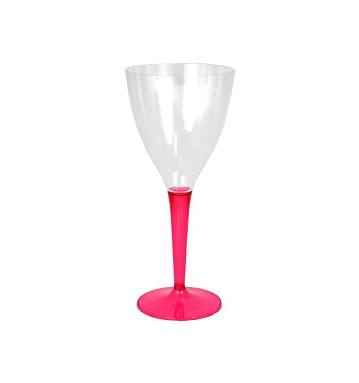 Plastic Stemmed Glass Wine Raspberry 130ml (6 Units) Plastic Stemmed Glass Wine Raspberry 130ml (6 Units)