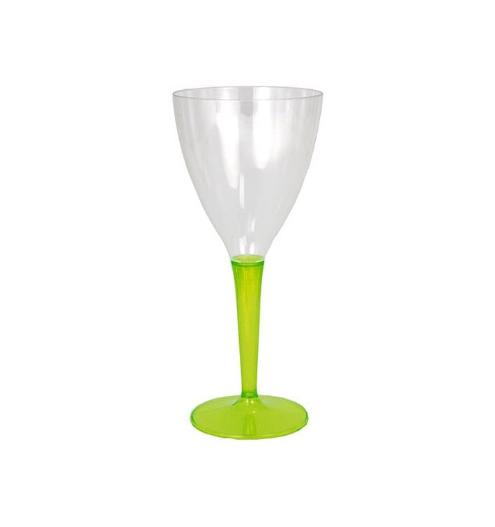 Plastic Stemmed Glass Wine Green 130ml (6 Units) Plastic Stemmed Glass Wine Green 130ml (6 Units)