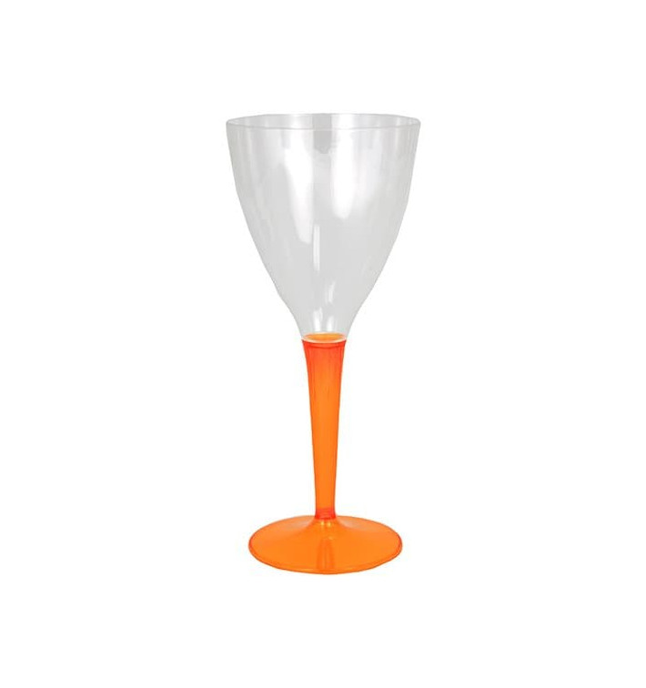 Plastic Stemmed Glass Wine Orange 130ml (6 Units) Plastic Stemmed Glass Wine Orange 130ml (6 Units)