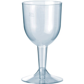 Premium Plastic Glass Water or Wine Removable Stem 140ml (500 Units)