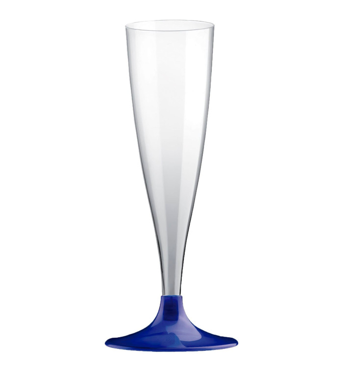 Plastic Stemmed Flute Sparkling Wine Blue Pearl 140ml 2P (400 Units) Plastic Stemmed Flute Sparkling Wine Blue Pearl 140ml 2P (400 Units)