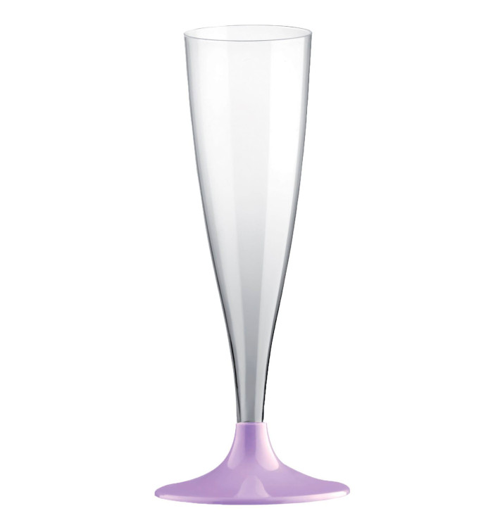 Plastic Stemmed Flute Sparkling Wine Lilac 140ml 2P (400 Units) Plastic Stemmed Flute Sparkling Wine Lilac 140ml 2P (400 Units)