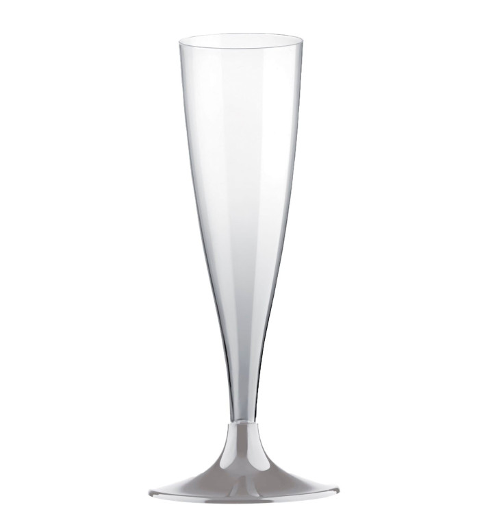 Plastic Stemmed Flute Sparkling Wine Grey 140ml 2P (400 Units) Plastic Stemmed Flute Sparkling Wine Grey 140ml 2P (400 Units)