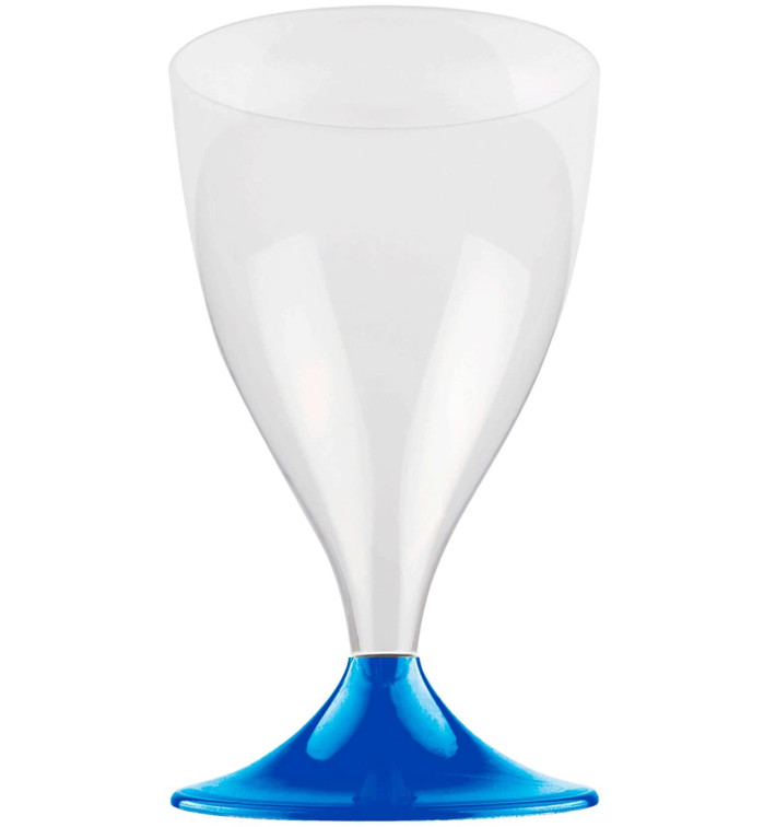 Plastic Stemmed Glass Wine Blue Mediterranean 200ml 2P (400 Units) Plastic Stemmed Glass Wine Blue Mediterranean 200ml 2P (400 Units)