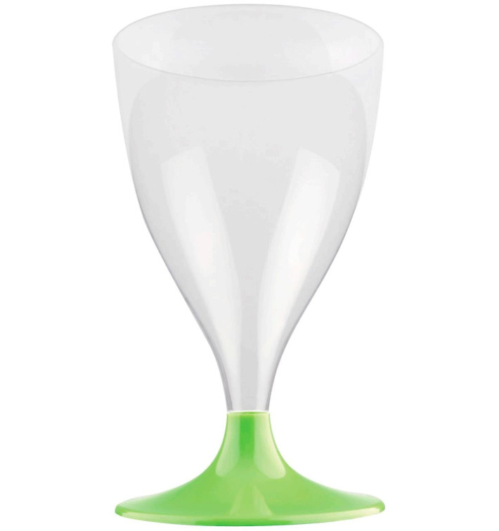 Plastic Stemmed Glass Wine Lime Green 200ml 2P (400 Units) Plastic Stemmed Glass Wine Lime Green 200ml 2P (400 Units)