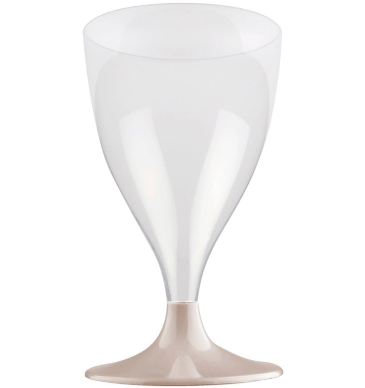 Plastic Stemmed Glass Wine Cream 200ml 2P (400 Units) Plastic Stemmed Glass Wine Cream 200ml 2P (400 Units)