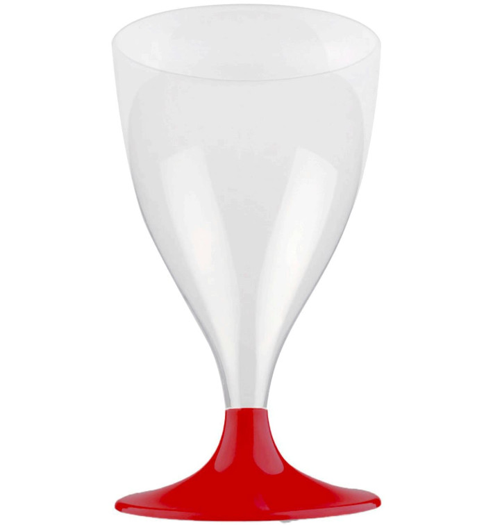 Plastic Stemmed Glass Wine Burgundy 200ml 2P (20 Units) Plastic Stemmed Glass Wine Burgundy 200ml 2P (20 Units)